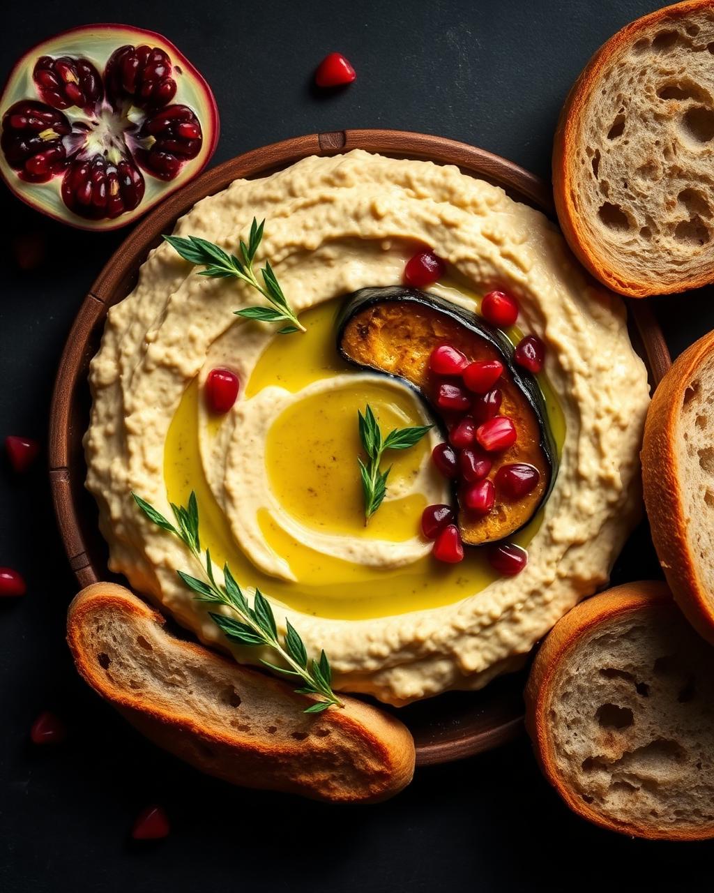 Hummus z bakłażanem